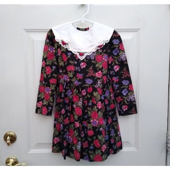 Bonnie Jean Floral Dress with Short Sleeve Cardigan main image 1